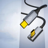 Kabel Phoneo® USB-C - USB Kątowy 90 Fast Charge 10GBPS 4K 1m