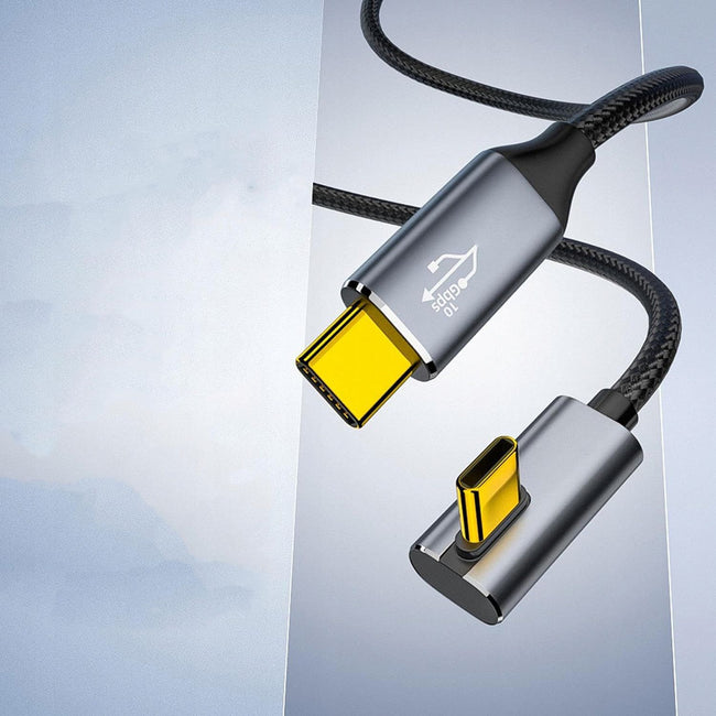 Kabel Phoneo® USB-C - USB Kątowy 90 Fast Charge 10GBPS 4K 1m