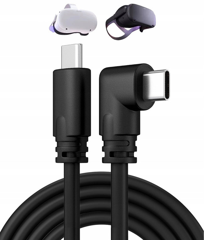 Kabel USB-C do USB-C do Oculus Link SteamVr Quest 1 Quest 2 Quest 3 HQ 5m