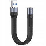 Krótki Kabel Phoneo® Gumowy USB do USB-C Żeński 10GBPS 13cm