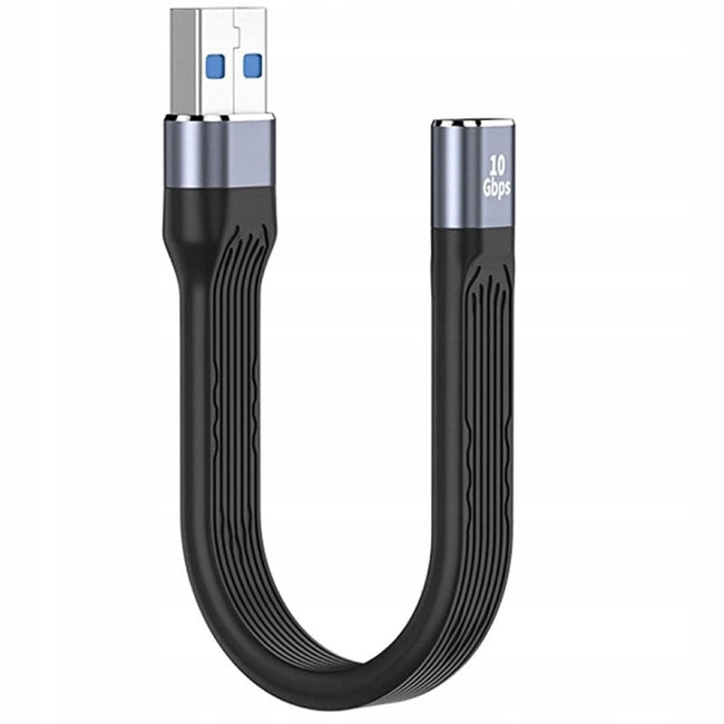 Krótki Kabel Phoneo® Gumowy USB do USB-C Żeński 10GBPS 13cm