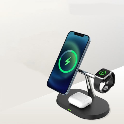 Ładowarka Bezprzewodowa (indukcyjna) 3w1 - iPhone, Airpods, Apple Watch - Biały