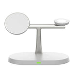 Ładowarka Bezprzewodowa (indukcyjna) 3w1 - iPhone, Airpods, Apple Watch - Biały