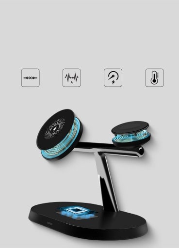 Ładowarka Bezprzewodowa (indukcyjna) 3w1 - iPhone, Airpods, Apple Watch - Biały