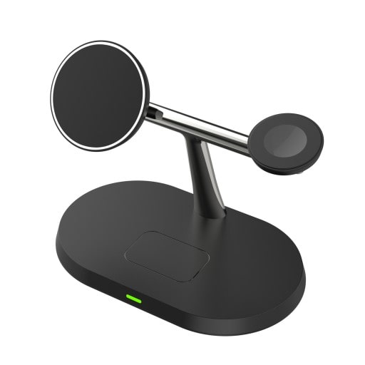 Ładowarka Bezprzewodowa (indukcyjna) 3w1 - iPhone, Airpods, Apple Watch - Czarny