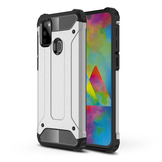 Etui Reinforced Protection Armor - Samsung Galaxy A71 4G - Srebrny