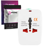 Adapter Sieciowy Wtyczka Phoneo - Przejściówka EU / UK / US / JP / AUS / NZ + 2x Port USB