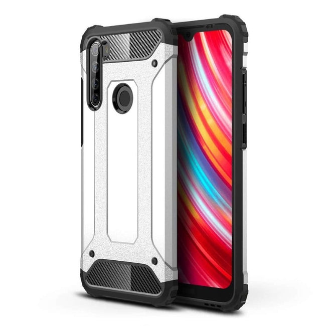 Etui Reinforced Protection Armor - Xiaomi Redmi Note 8T - Srebrny