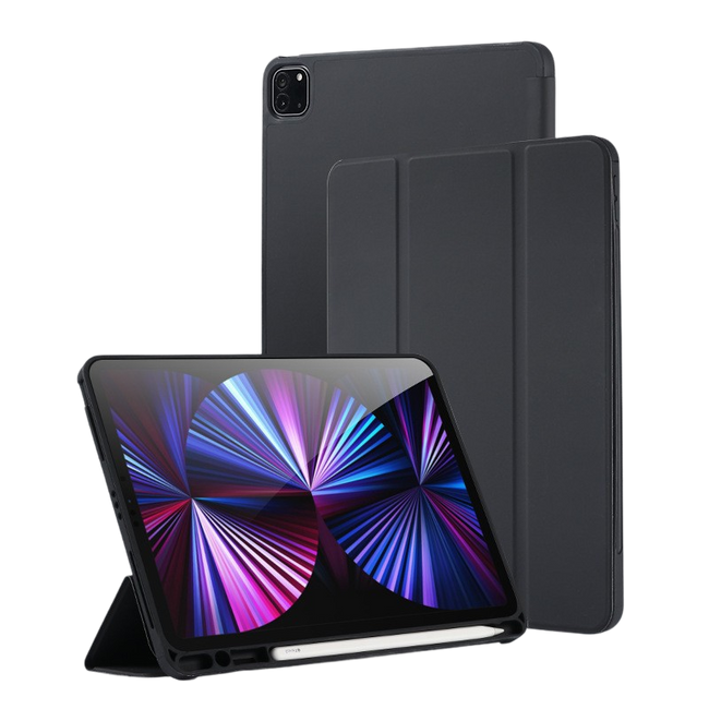 Etui z Miejscem na Rysik - Apple iPad Pro 2018-2022 12.9" - Czarne
