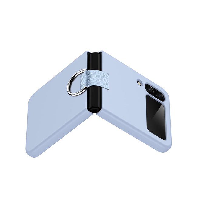 Etui z Ringiem Flip Case do Samsung Galaxy Z Flip 4 - Niebieski