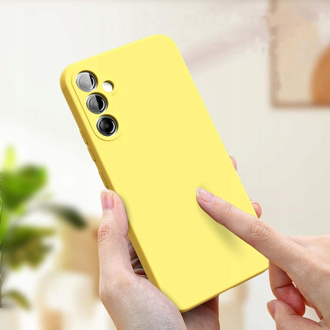 Etui Liquid Soft Silicone - Samsung Galaxy A55 5G - Żółte