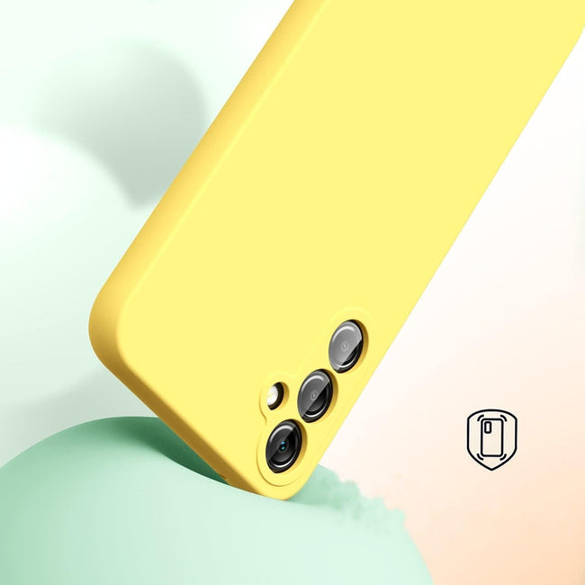 Etui Liquid Soft Silicone - Samsung Galaxy A55 5G - Żółte