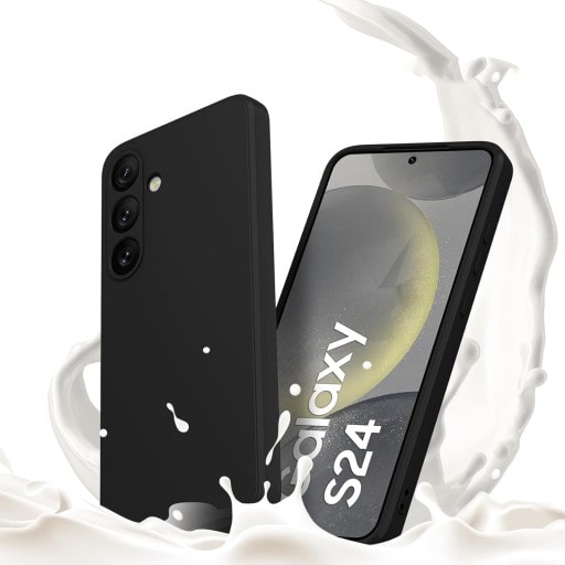 Etui Liquid Soft Silicone - Samsung Galaxy S24+ - Czarny