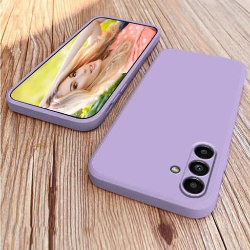 Etui Liquid Soft Silicone - Samsung Galaxy S24 - Lawendowy