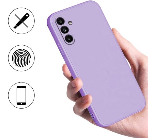 Etui Liquid Soft Silicone - Samsung Galaxy S24 - Lawendowy