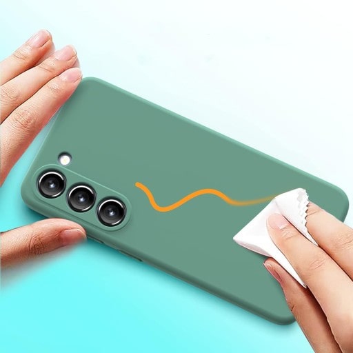 Etui Liquid Soft Silicone - Samsung Galaxy S24 - Zielony