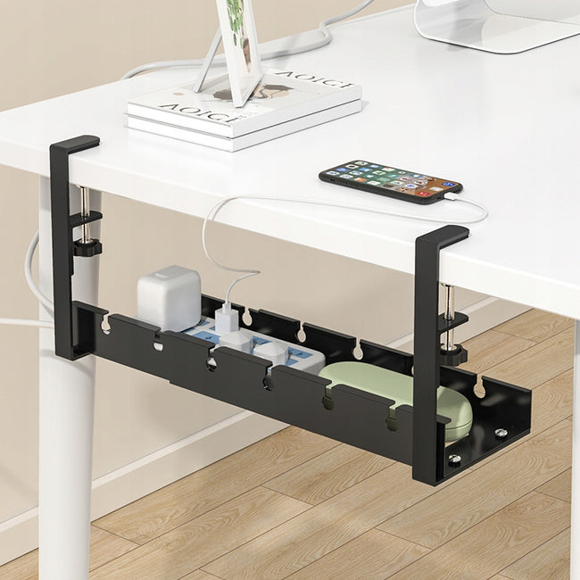 Organizer Aluminiowy na Kable pod Biurko