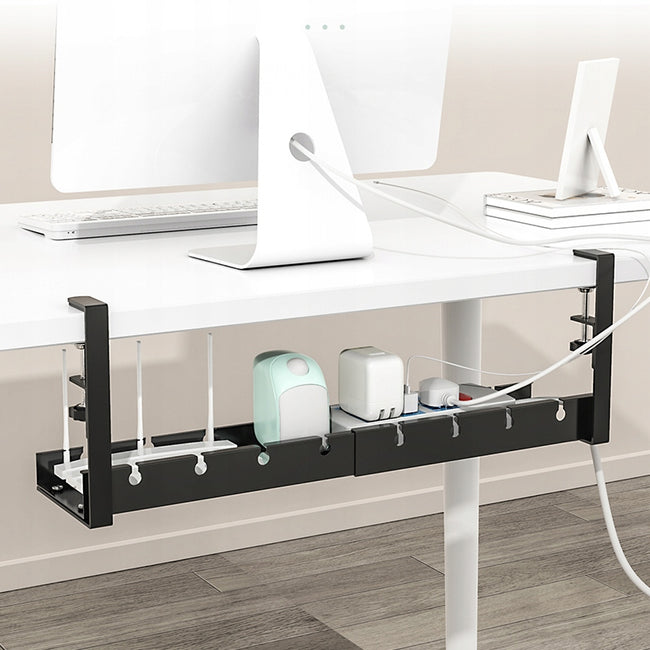 Organizer Aluminiowy na Kable pod Biurko