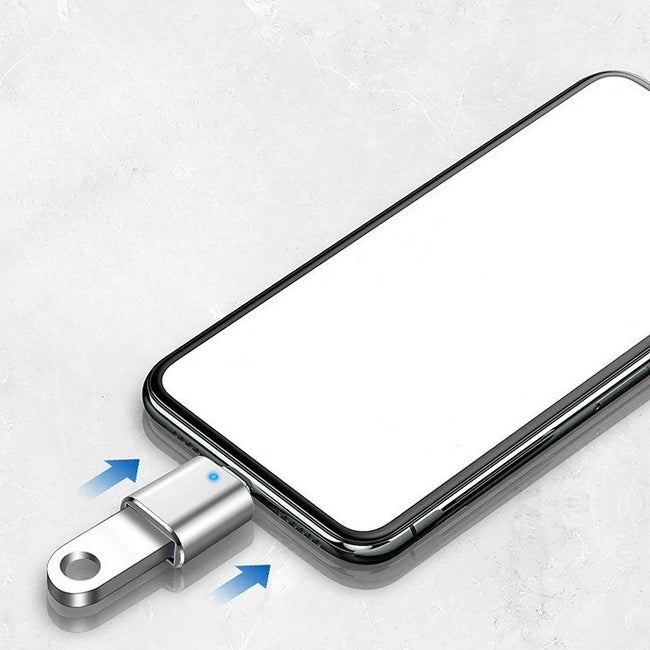 Przejściówka / Adapter Phoneo® OTG USB-C na USB 3.0 - Srebrny