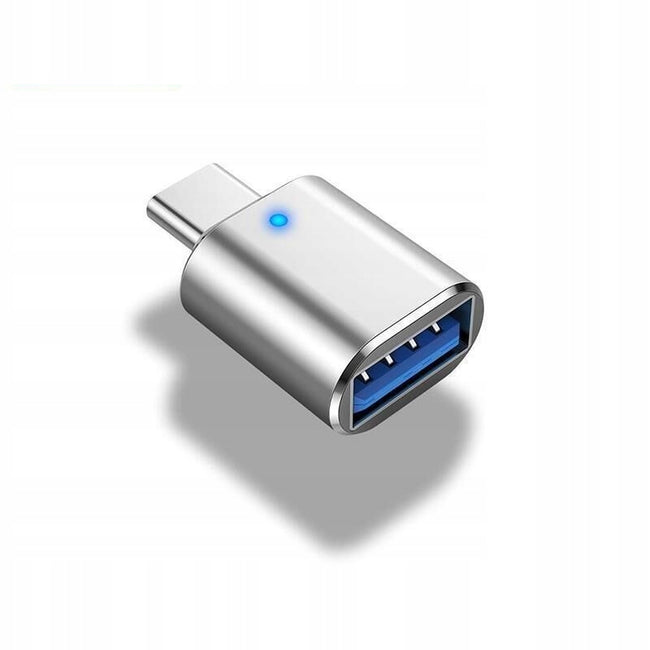 Przejściówka / Adapter Phoneo® OTG USB-C na USB 3.0 - Srebrny