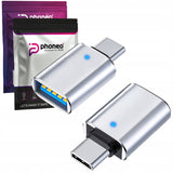 Przejściówka / Adapter Phoneo® OTG USB-C na USB 3.0 - Srebrny