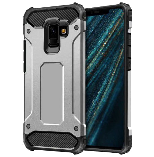 Etui Reinforced Protection Armor - Samsung Galaxy S9+ - Srebrny