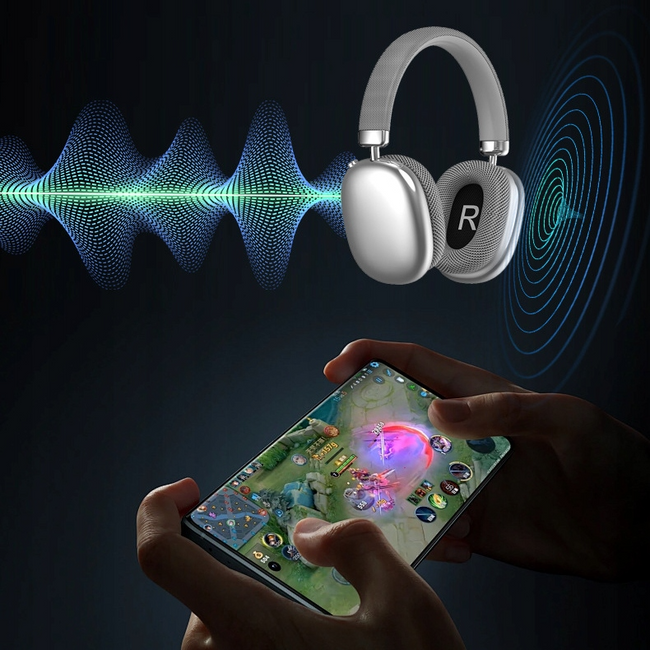 Słuchawki Bluetooth Nauszne P959 - Różowe