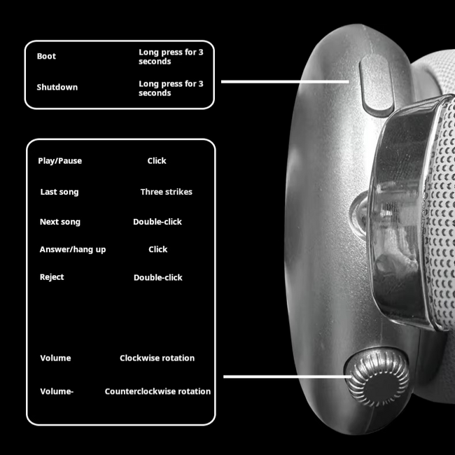 Słuchawki Bluetooth Nauszne P959 - Różowe