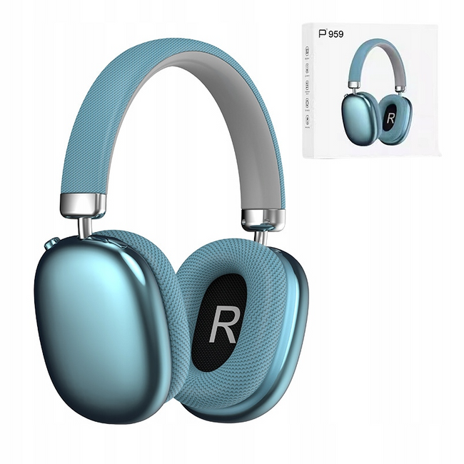Słuchawki Bluetooth Nauszne P959 - Niebieskie