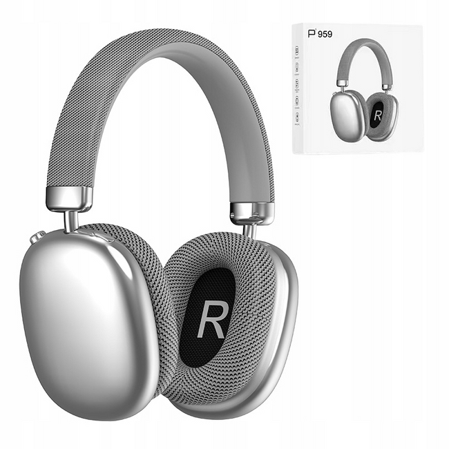 Słuchawki Bluetooth Nauszne P959 - Szare