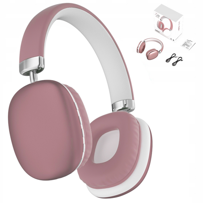 Słuchawki Bluetooth Nauszne SY-T10 - Różowe