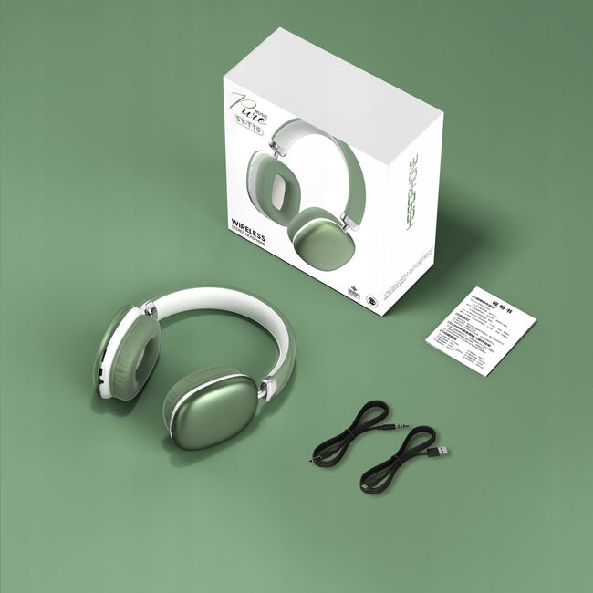 Słuchawki Bluetooth Nauszne SY-T10 - Zielone