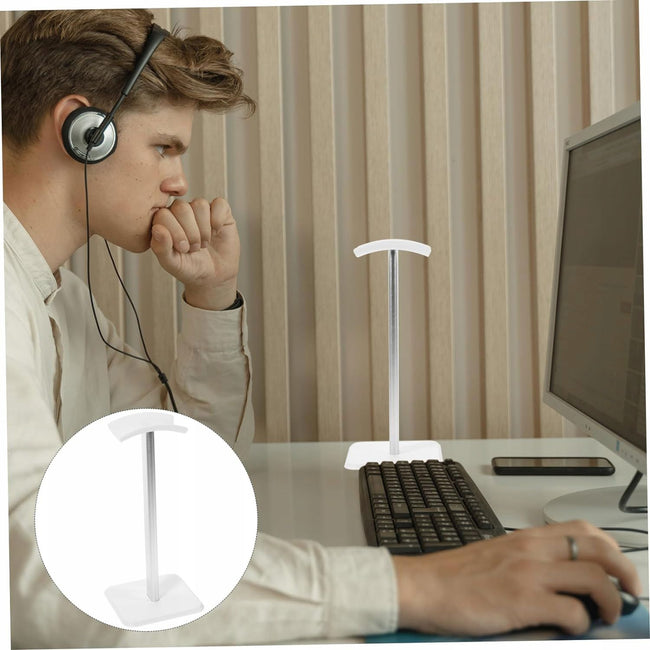 Stojak ABS Premium na Słuchawki - Srebrny