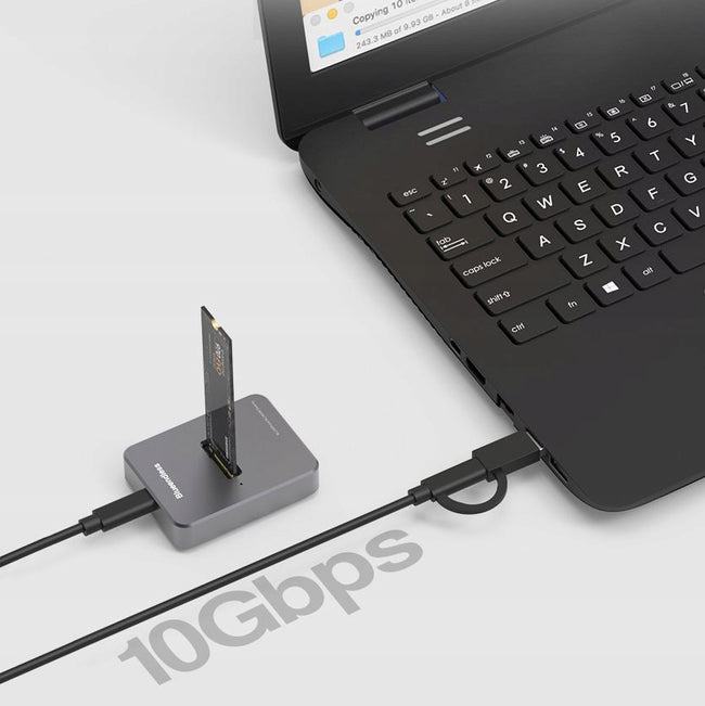 Stacja dokująca dysków SSD M.2 2w1 SATA/PCIe NGFF/NVMe USB typ C 3.1 10GB/s