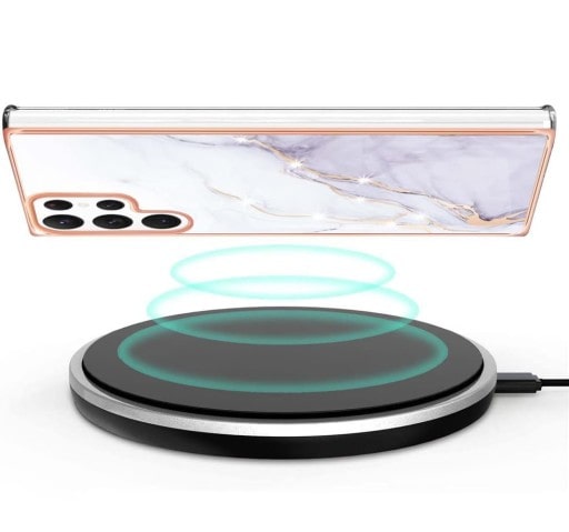 Etui Marmurowe Marble Case Samsung Galaxy S23 Ultra - Rose Gold