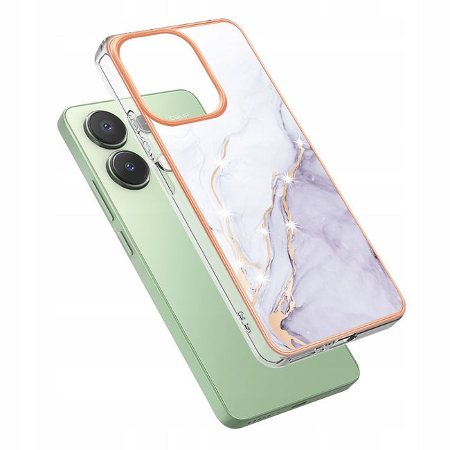 Etui Marmurowe Marble Case do Xiaomi 13T / 13T Pro - Rose Gold