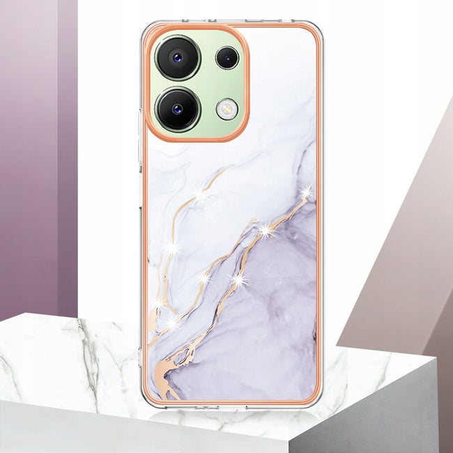 Etui Marmurowe Marble Case do Xiaomi 13T / 13T Pro - Rose Gold