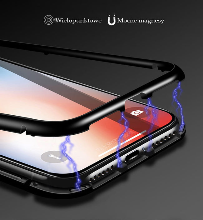 Etui Magnetyczne Aluminiowe - Apple iPhone XS Max Srebrny