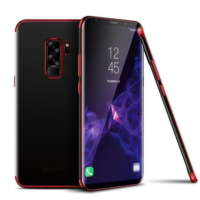 Etui Silikonowe Luxury Plated - Huawei Mate 20 Lite - Czerwony