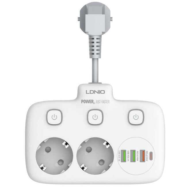 LDNIO® - Listwa Zasilająca Ładowarka 20w Usb-C Rozdzielacz