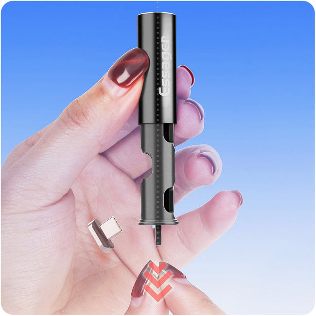 Essager® Etui na Końcówki Magnetyczne - Okrągłe i Płaskie