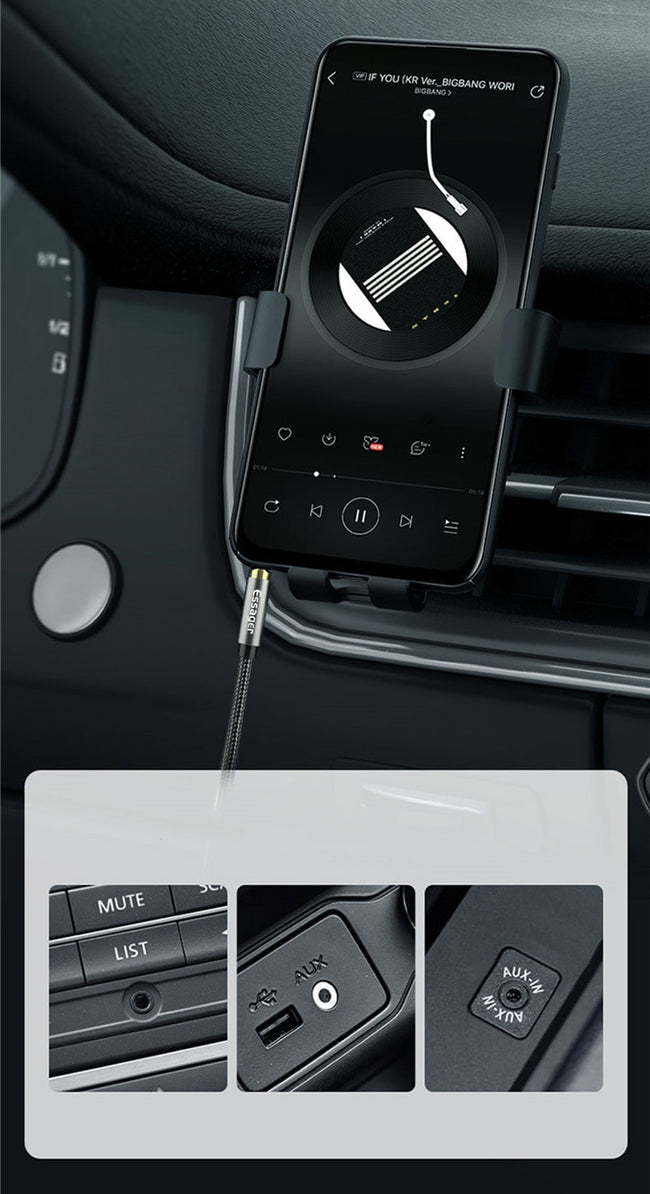 Kabel Kątowy Mini Jack 3,5 mm - 1,5 metra - Essager