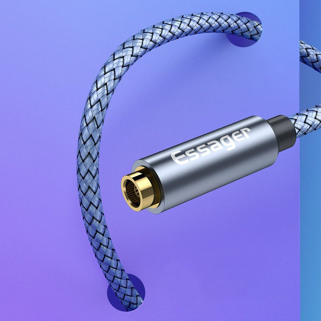 Rozdzielacz (Splitter) - Słuchawki z Mikrofonem na 2x Mini Jack 3,5 mm (AUX)