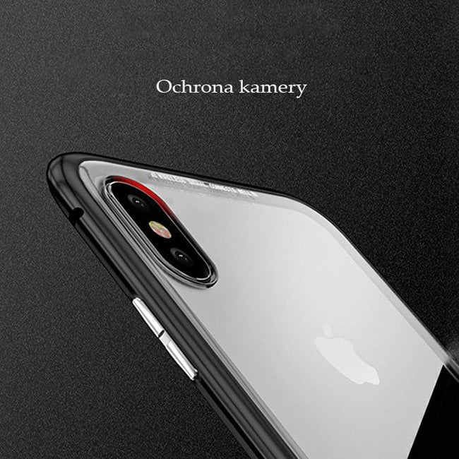 Etui Magnetyczne Aluminiowe - Apple iPhone XS Max Srebrny