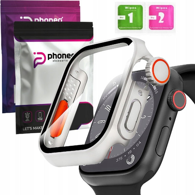Etui 360 Case + Szkło do Apple Watch - 40 mm - Srebrny