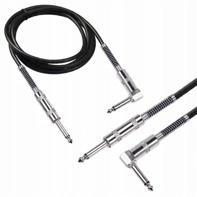 Kabel / Przewód Gitarowy Kątowy - Jack 6,3mm - 1,8m