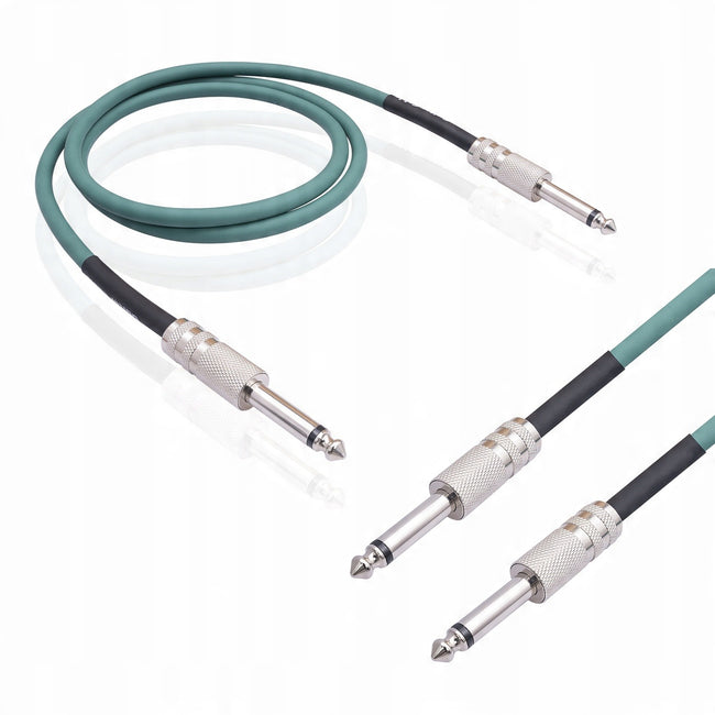 Kabel / Przewód Gitarowy Prosty - Jack 6,3mm - 1m