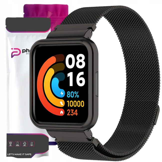 Bransoleta Z Etui Phoneo® Do Xiaomi Redmi Watch 2 Lite Czarny