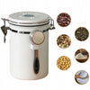 Stalowa Puszka Hermetyczna na Kawę i Żywność - 1.8L - Biała