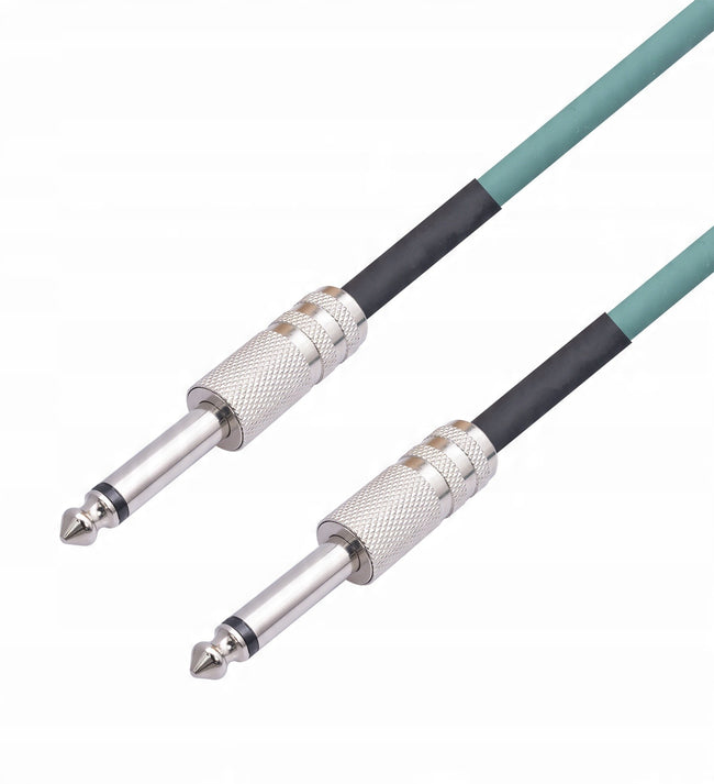 Kabel / Przewód Gitarowy Prosty - Jack 6,3mm - 1m
